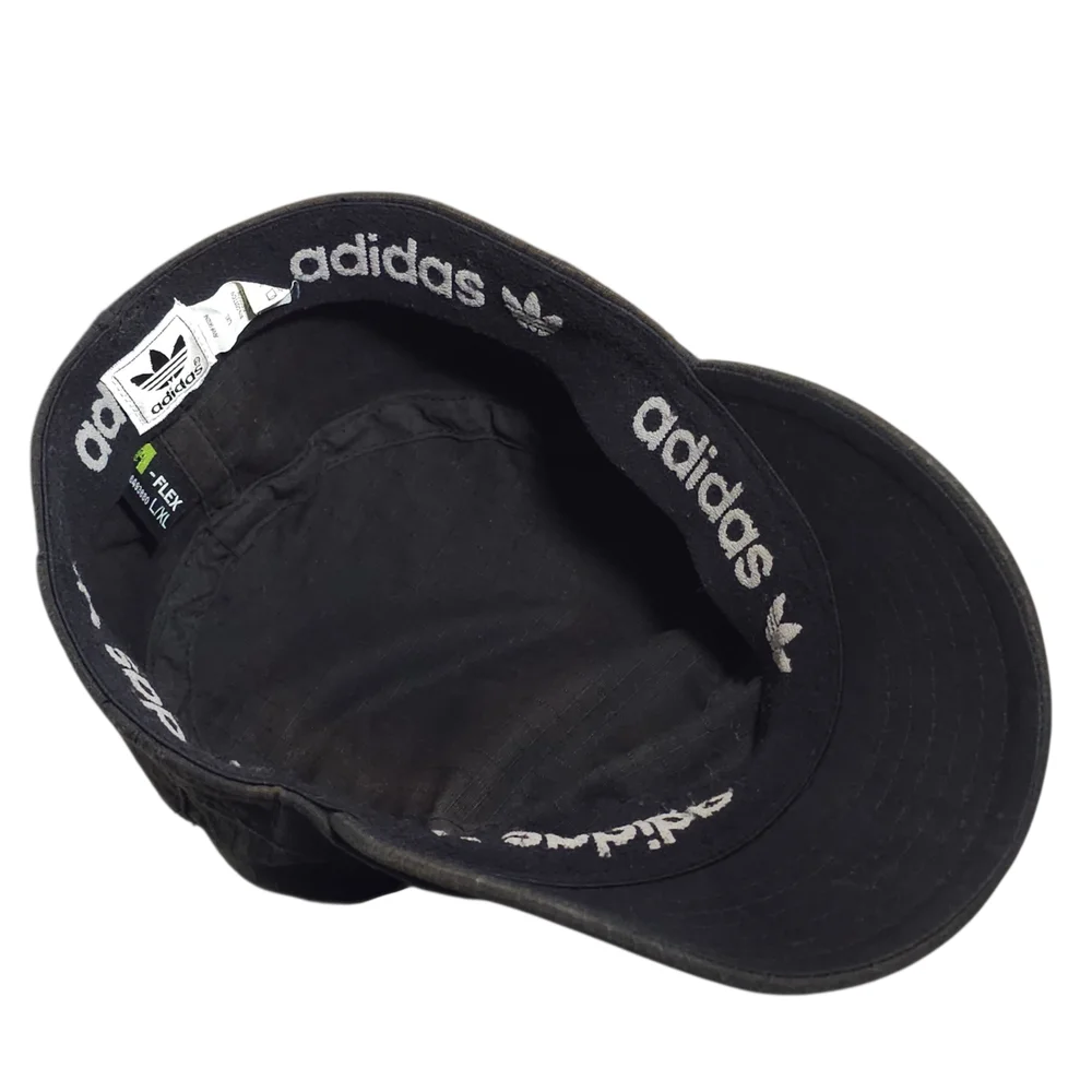 Adidas Vintage 2002 Trefoil Ripstop Military Cadet Cap Men's LG\XL - Picture 9 of 10